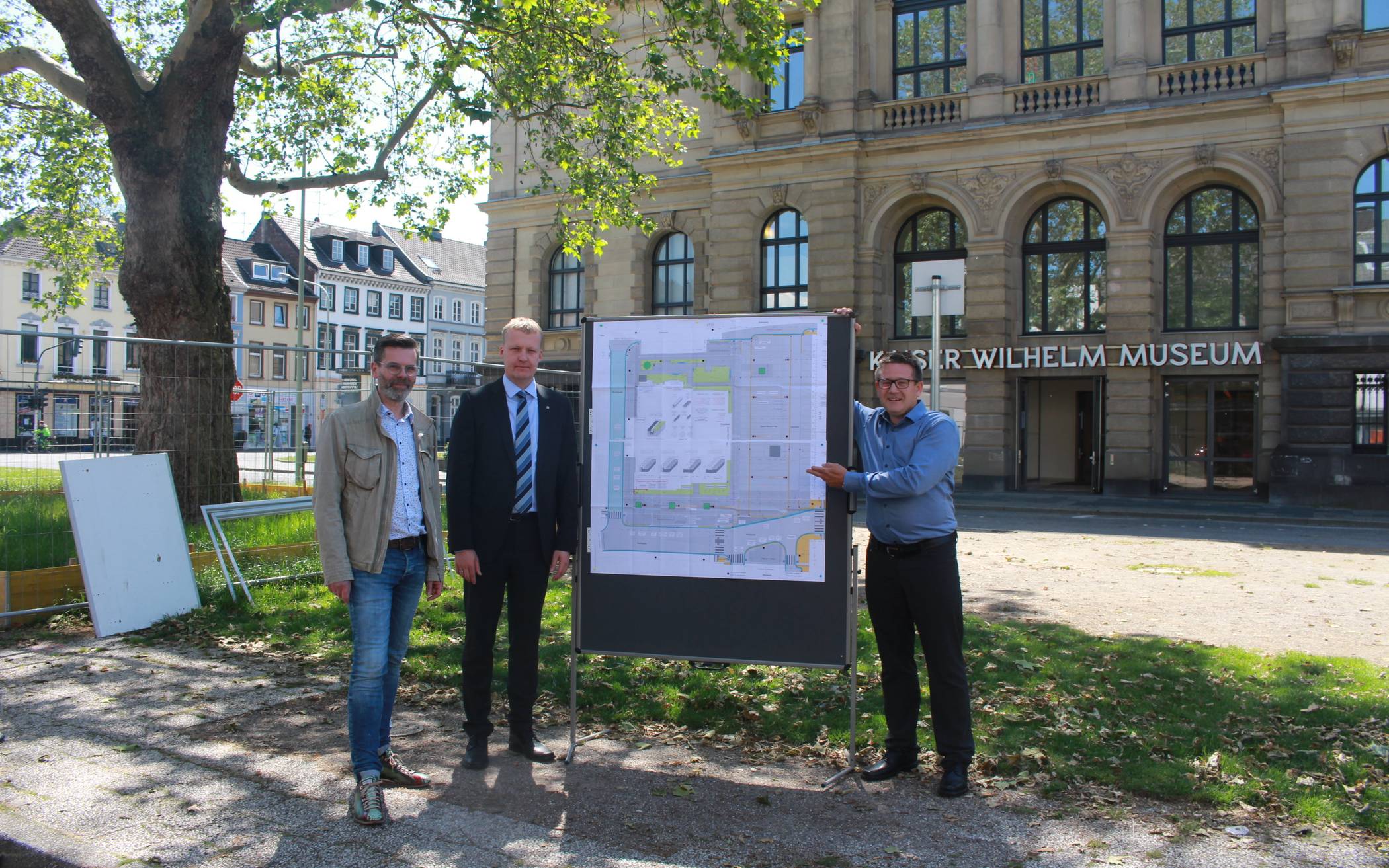 Aufbruch: Stadtplaner Norbert Hudde (l.), Kommunalbetriebsvorstand