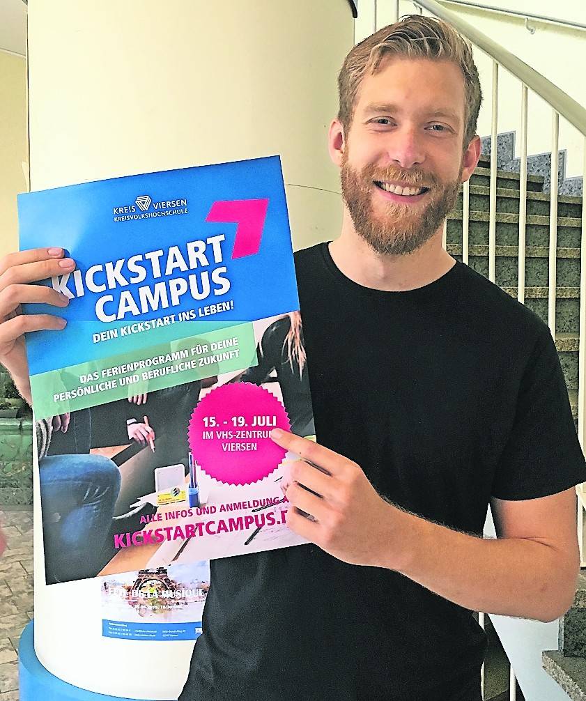  Ulrich Steinsiepe, Fachbereichsleiter bei der Volkshochschule Viersen hat „Kickstart Campus“ initiiert. 