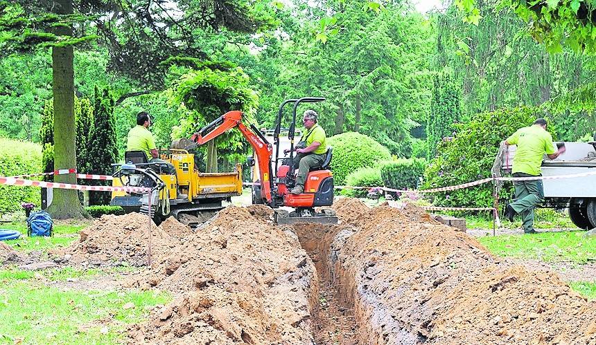 Die Bauarbeiten für die neue Ringleitung sind inzwischen praktisch abgeschlossen.