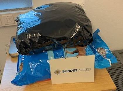 Gut verpackt wurden die 6,6 Kilogramm