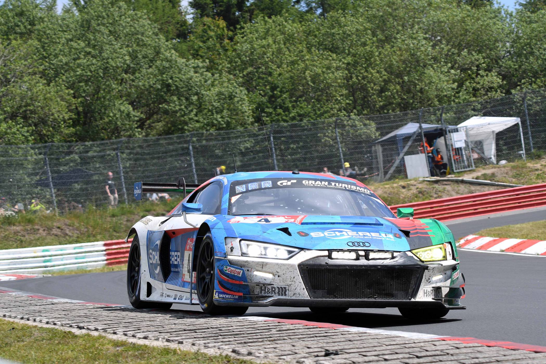 Gesamtsieger des 24h-Rennens 2019 am Nürburgring: Team Phoenix mit Audi R8 LMS.