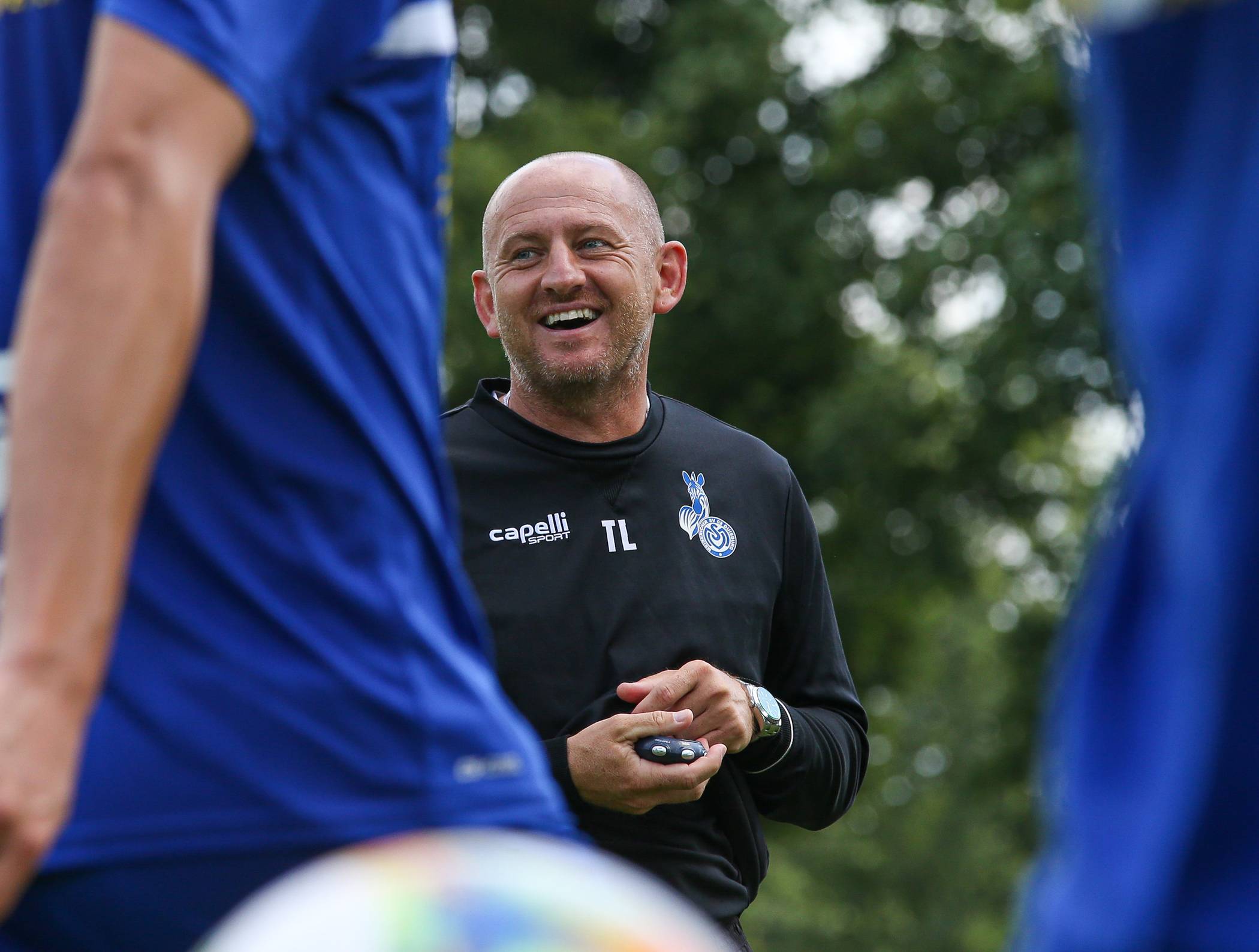 Gute Laune trotz harter Arbeit bei Torsten Lieberknecht 