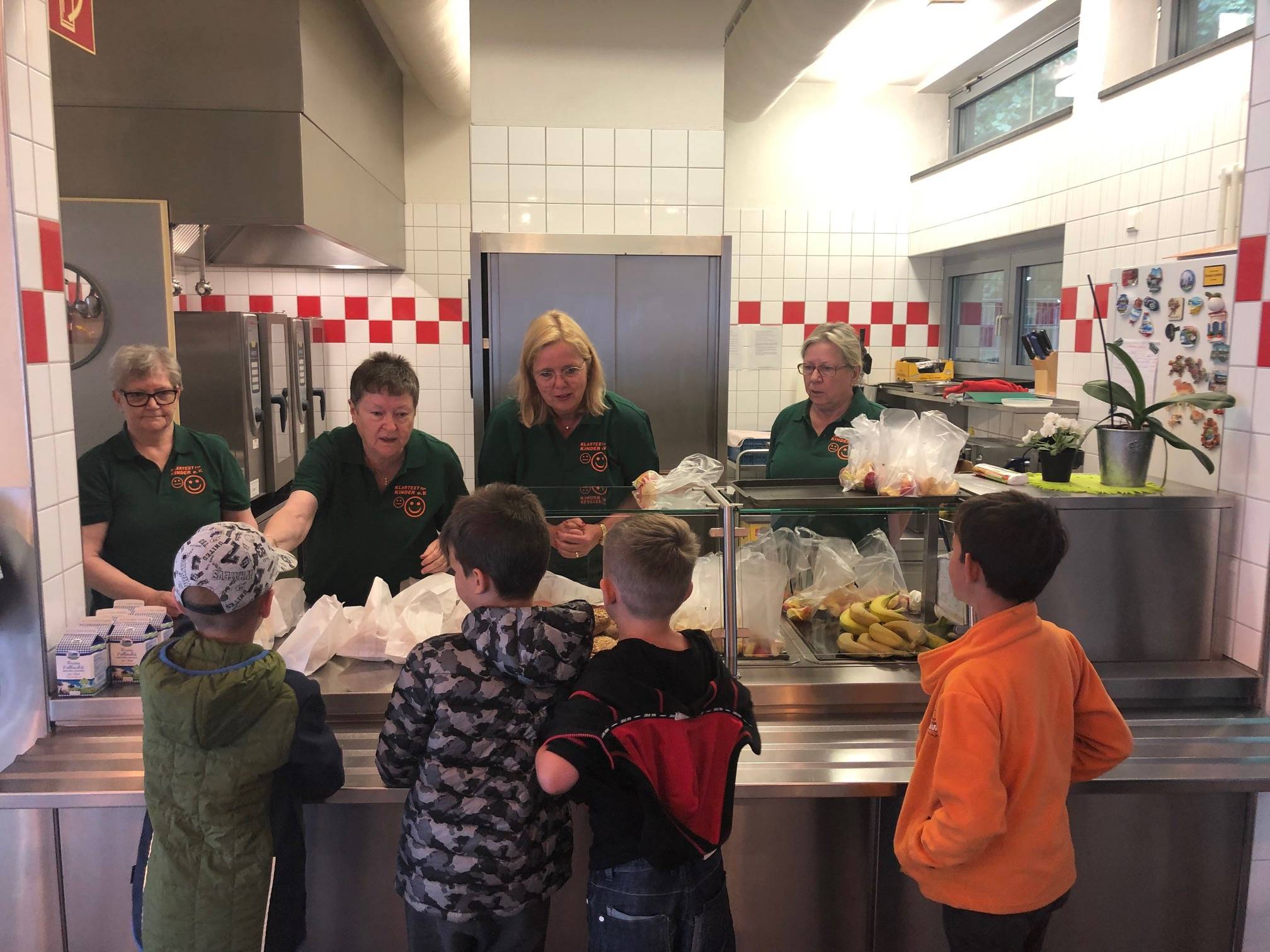 Die neue Frühstückstafel in Kamp-Lintfort.