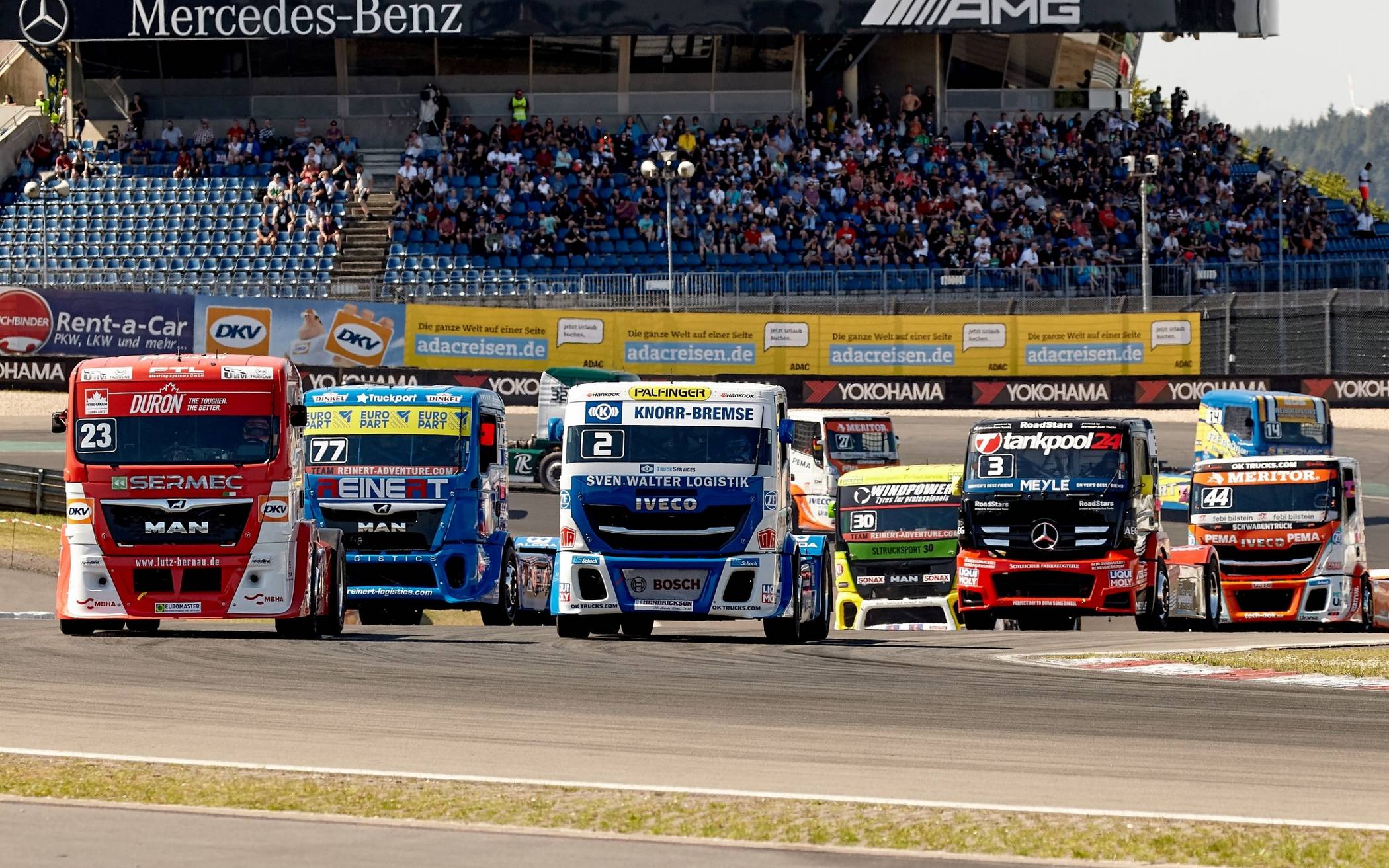 So schnell wie beim Truck-Grand-Prix am Nürburgring haben Sie selten einen LKW fahren sehen.