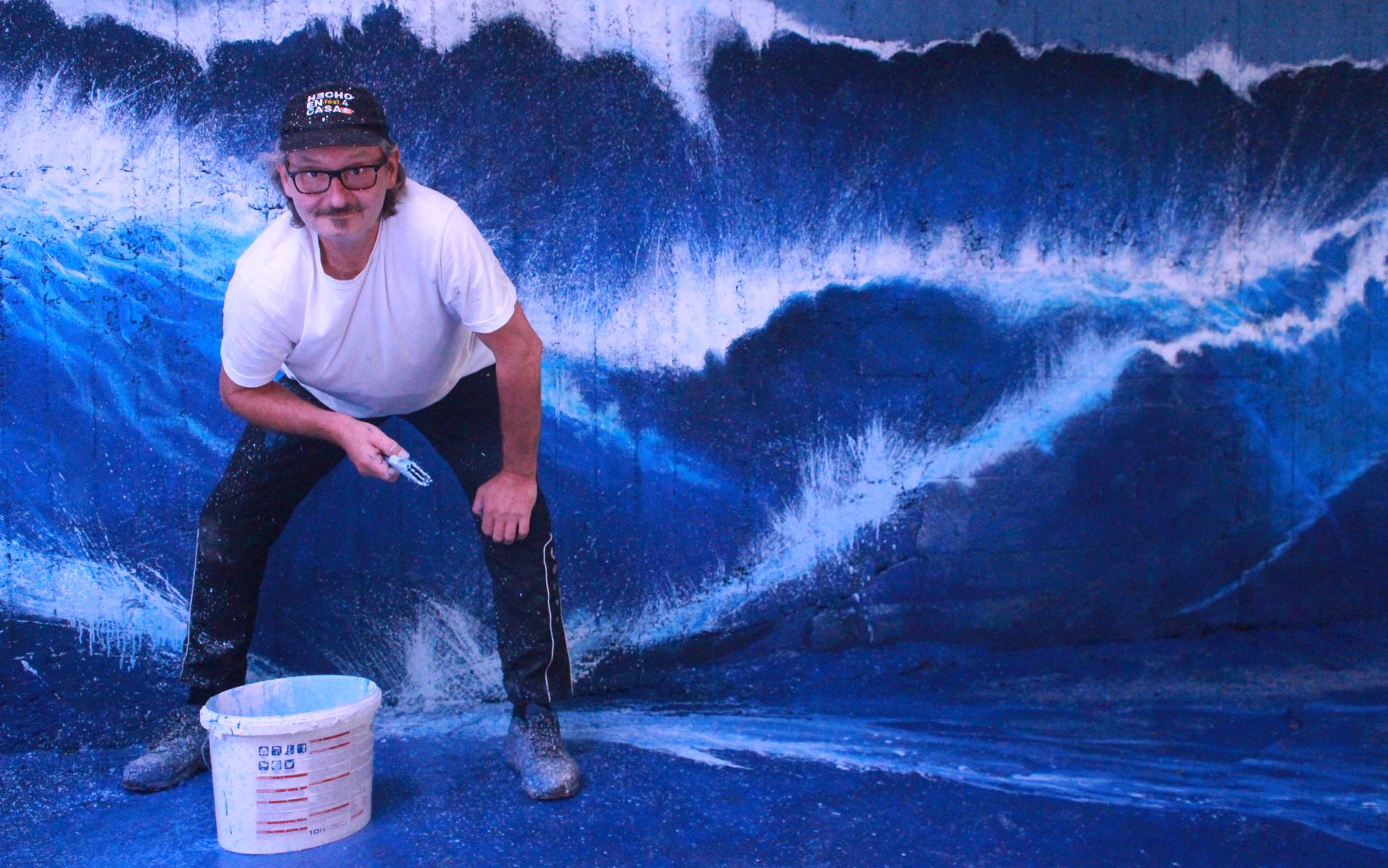 Meereswellen: Der niederrheinische Straßenmaler Edgar Müller