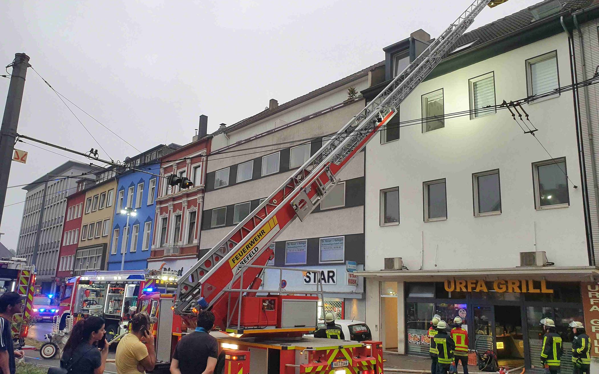 Lüftungsschacht brannte