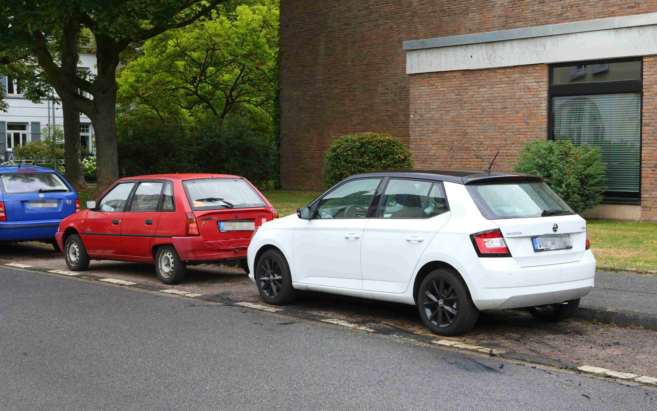 Dort wo jetzt der weiße PKW