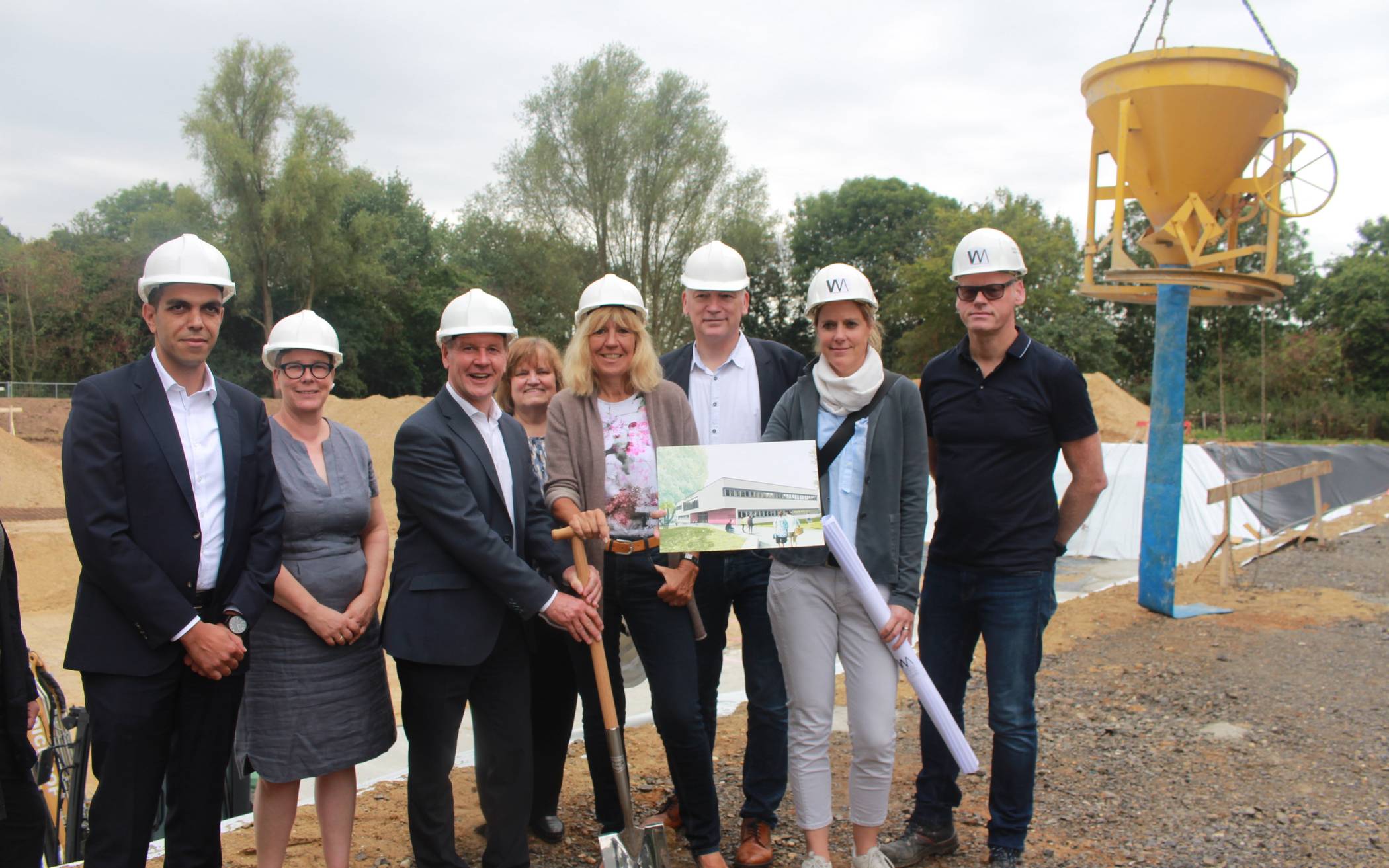 Besuch auf der Baustelle am Reepenweg