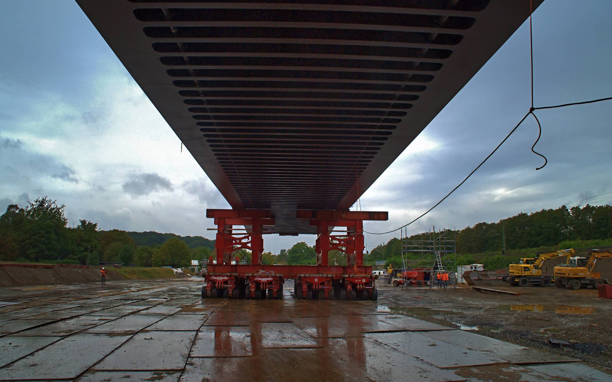 Rund 1.600 Tonnen mussten dabei bewegt...