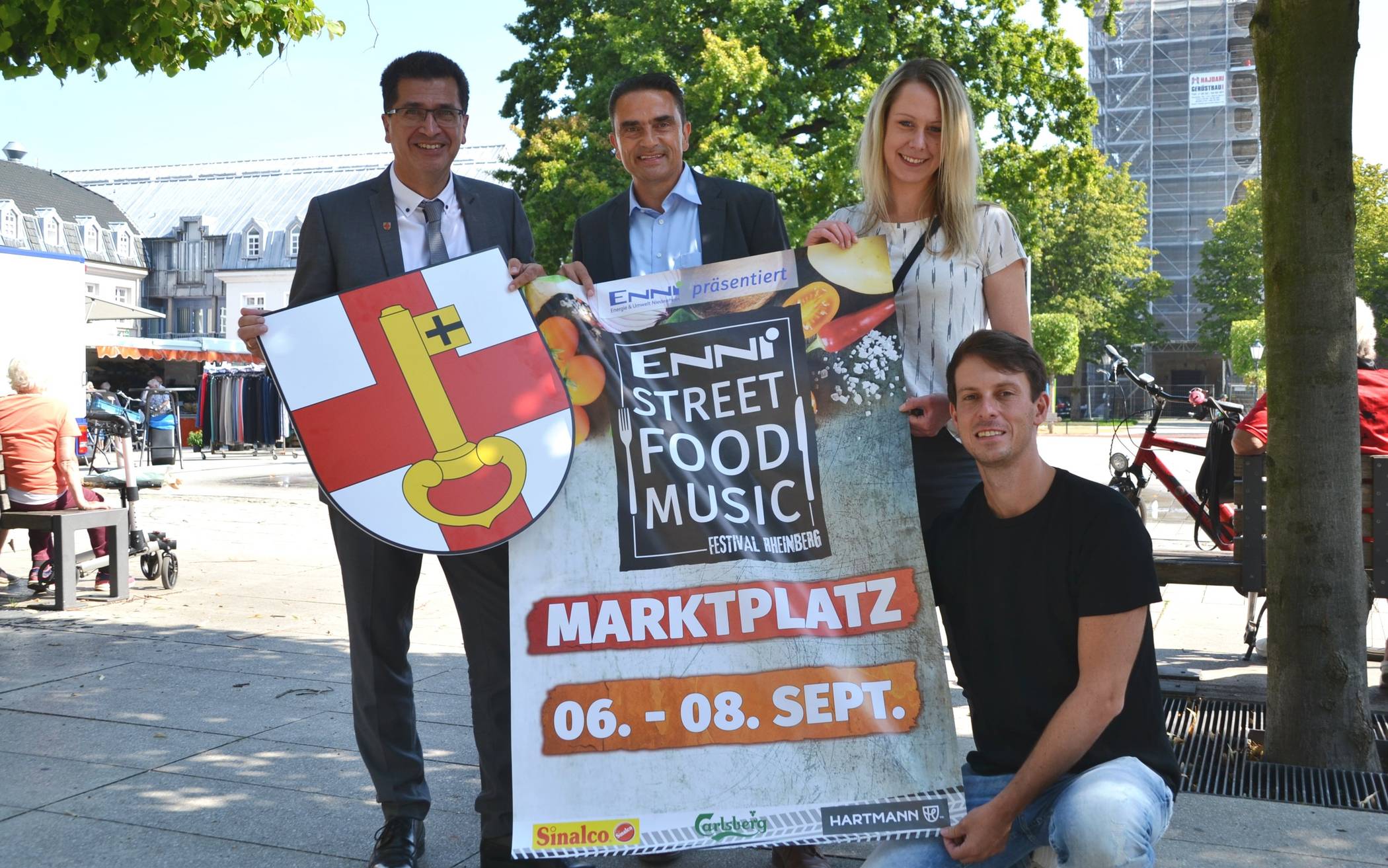 Bürgermeister Frank Tatzel, ENNI-Pressesprecher Herbert Hornung