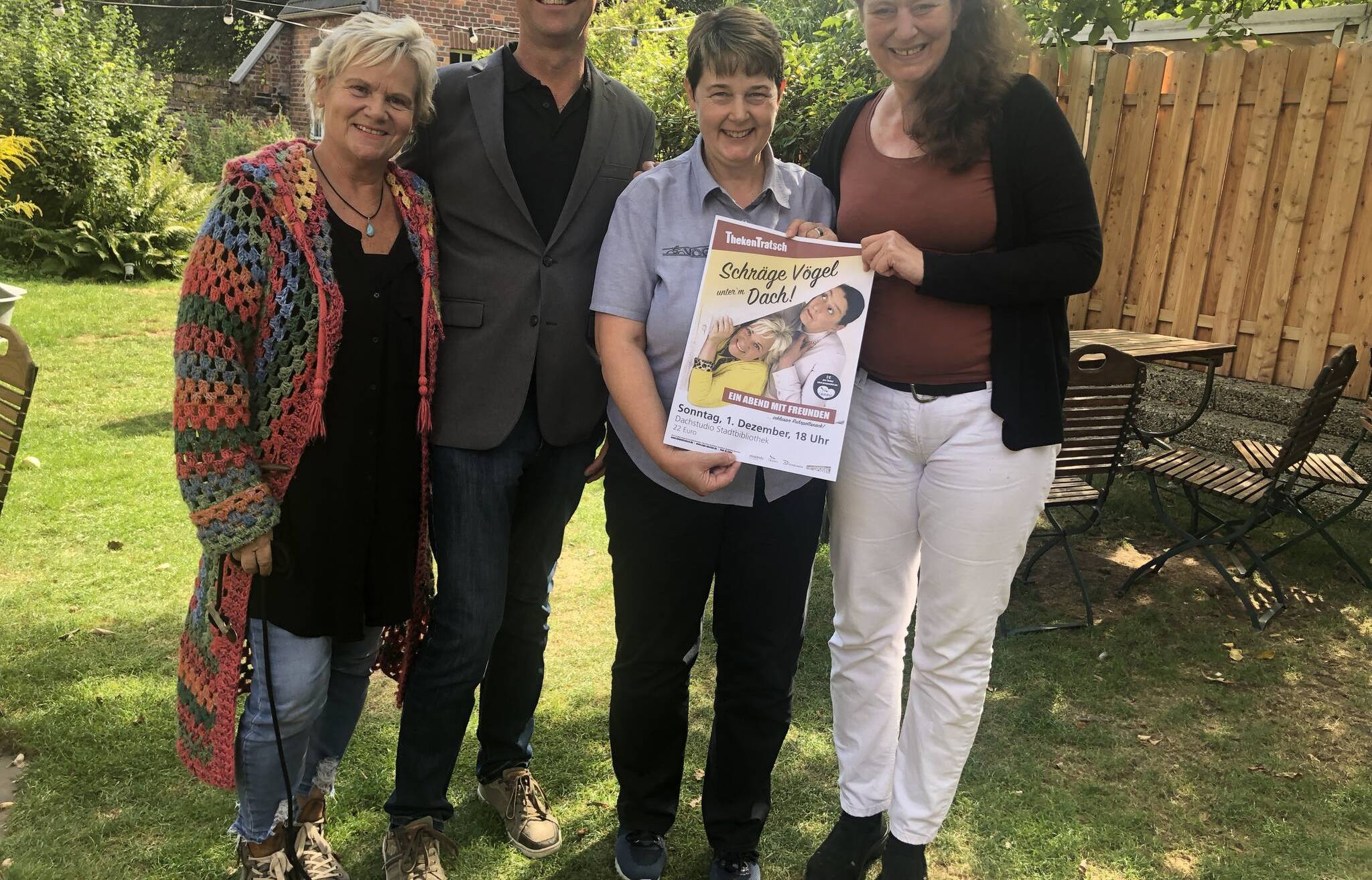 Freuen sich auf die neue Comedy-Show: Heike Becker, Stefan Hutmacher, Gudrun Vogel und Kerstim Lammert.