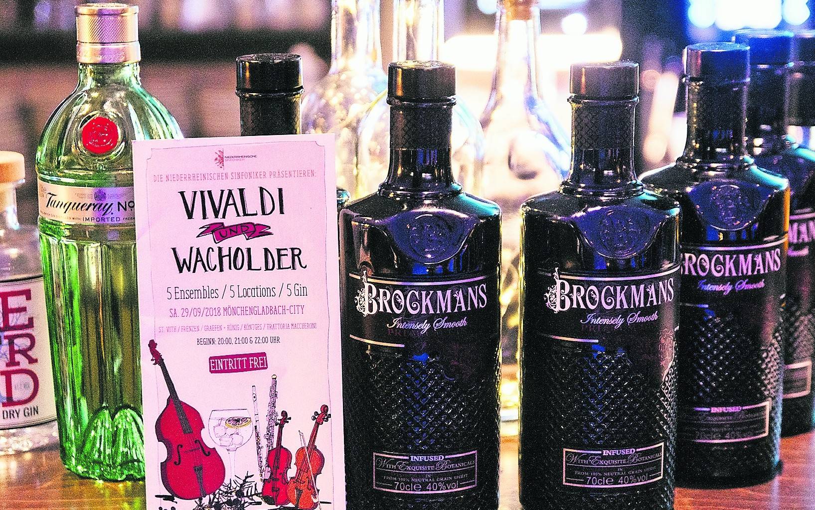  Lieblingsstücke der Niederrheinischen Sinfoniker hören und dazu Gin-Highlights aus aller Welt kosten, das bietet die zweite Auflage von Vivaldi und Wacholder am Samstag. 