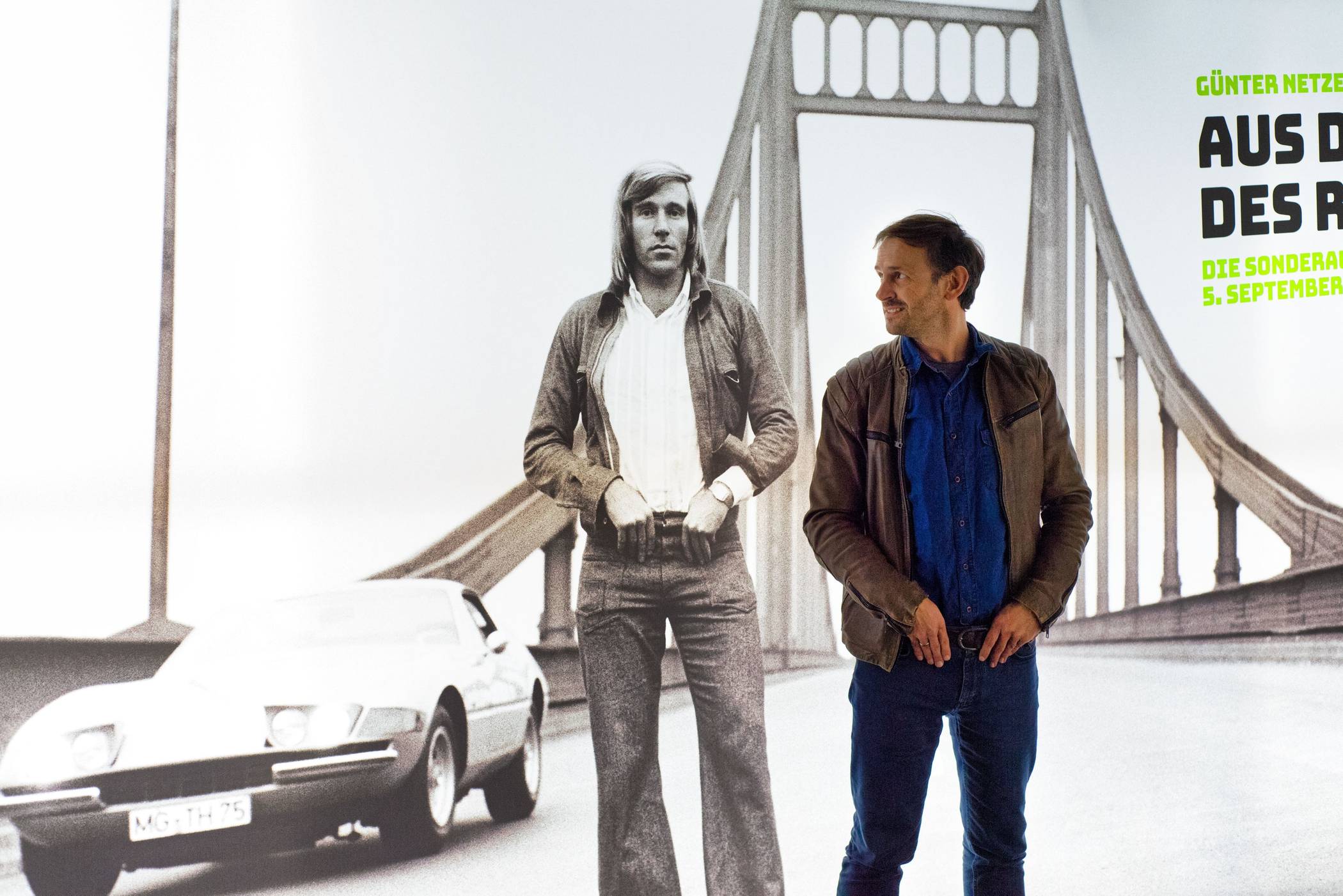  Jonas Gruber in der Günter Netzer Sonderausstellung „Aus der Tiefe des Raumes“. 