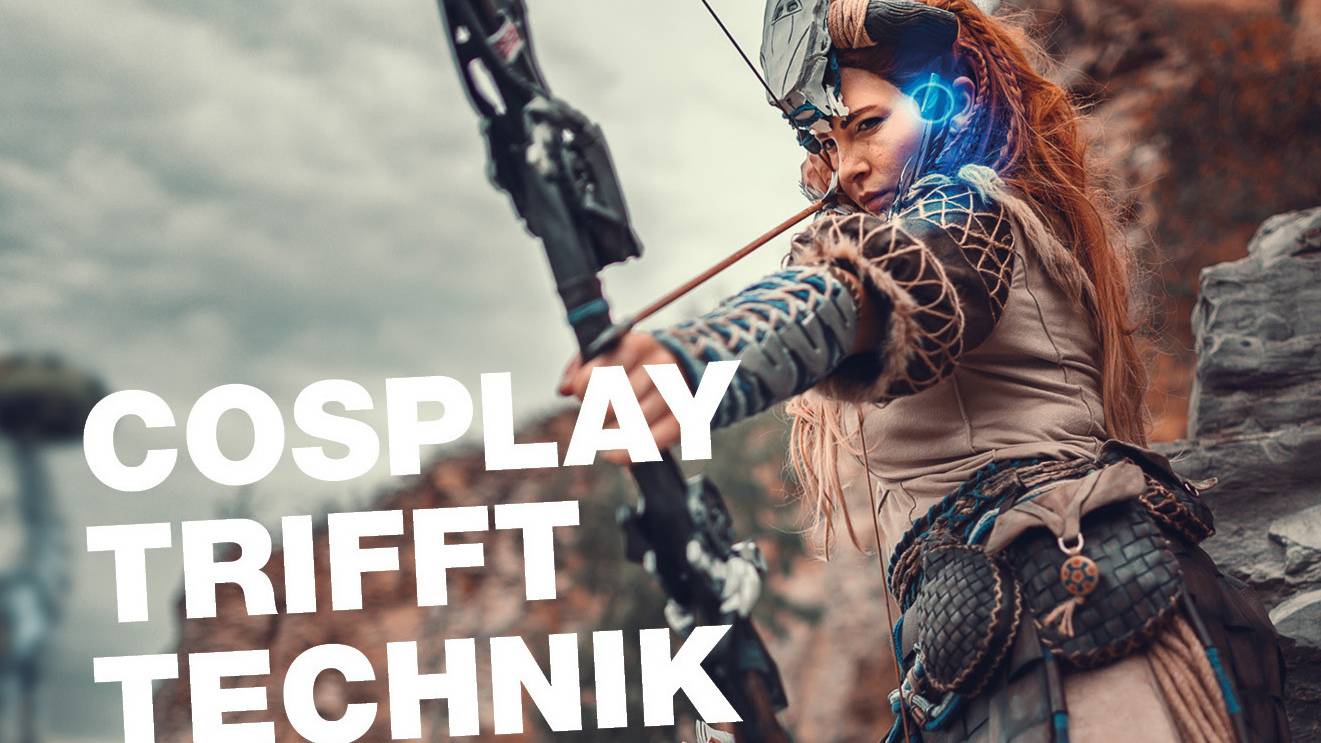 Cosplayerin Sabrina Eickhoff als fiktive Figur Aloy.