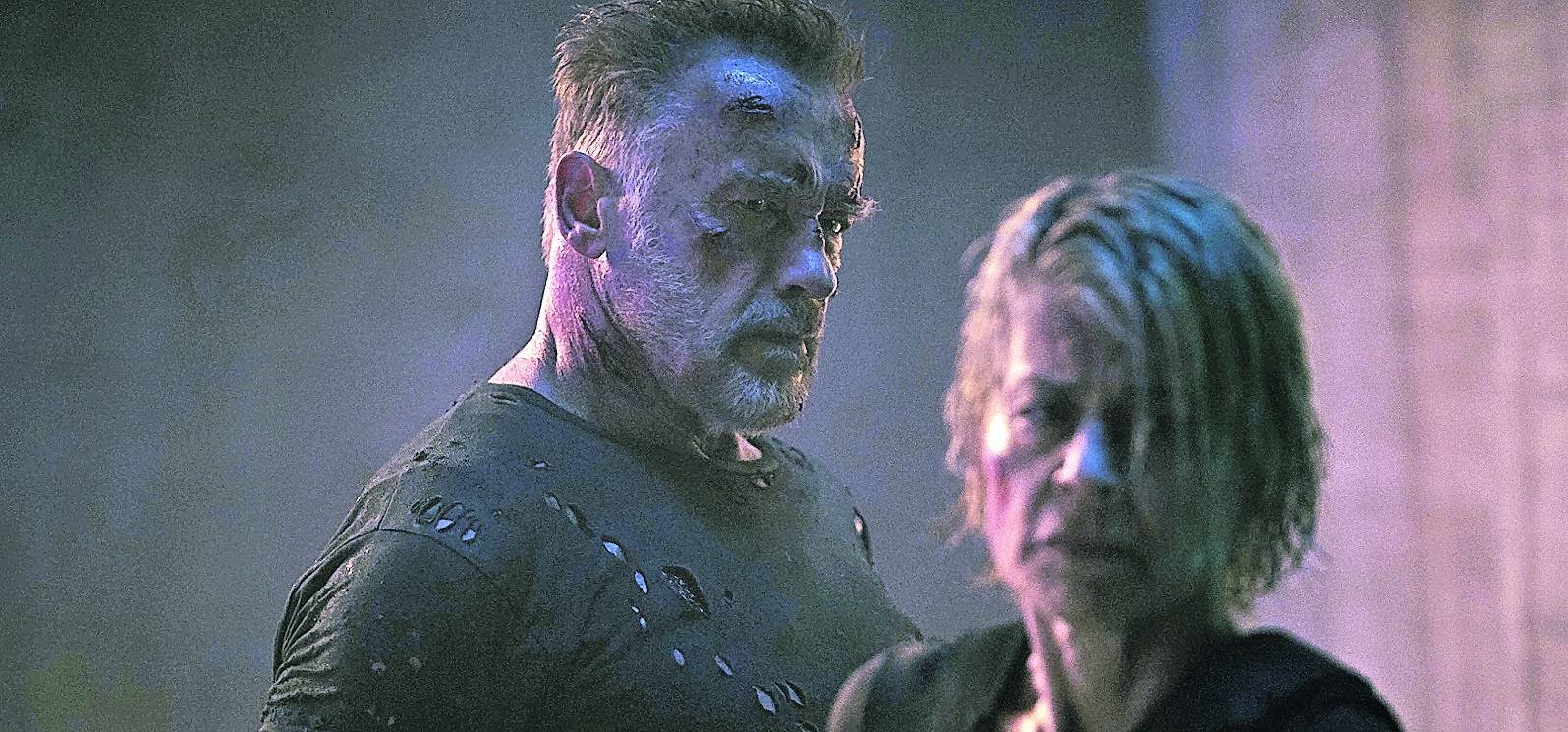  Zurück auf der Leinwand: Arnold Schwarzenegger als T-800 und Linda Hamilton als Sarah Connor. 