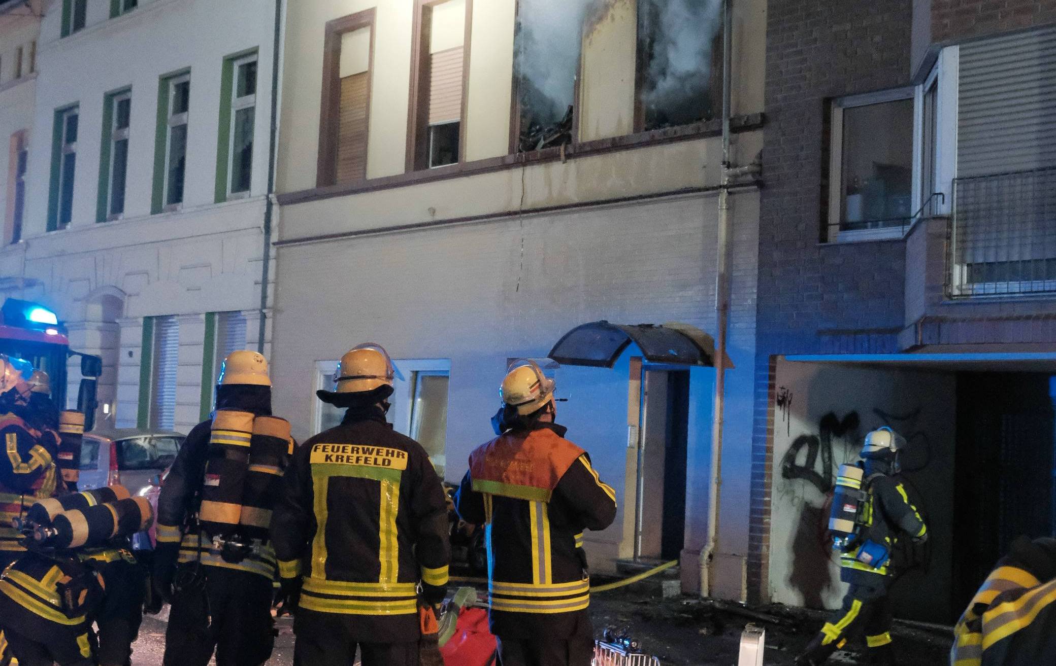 Wohnungsbrand mit zwei Verletzten