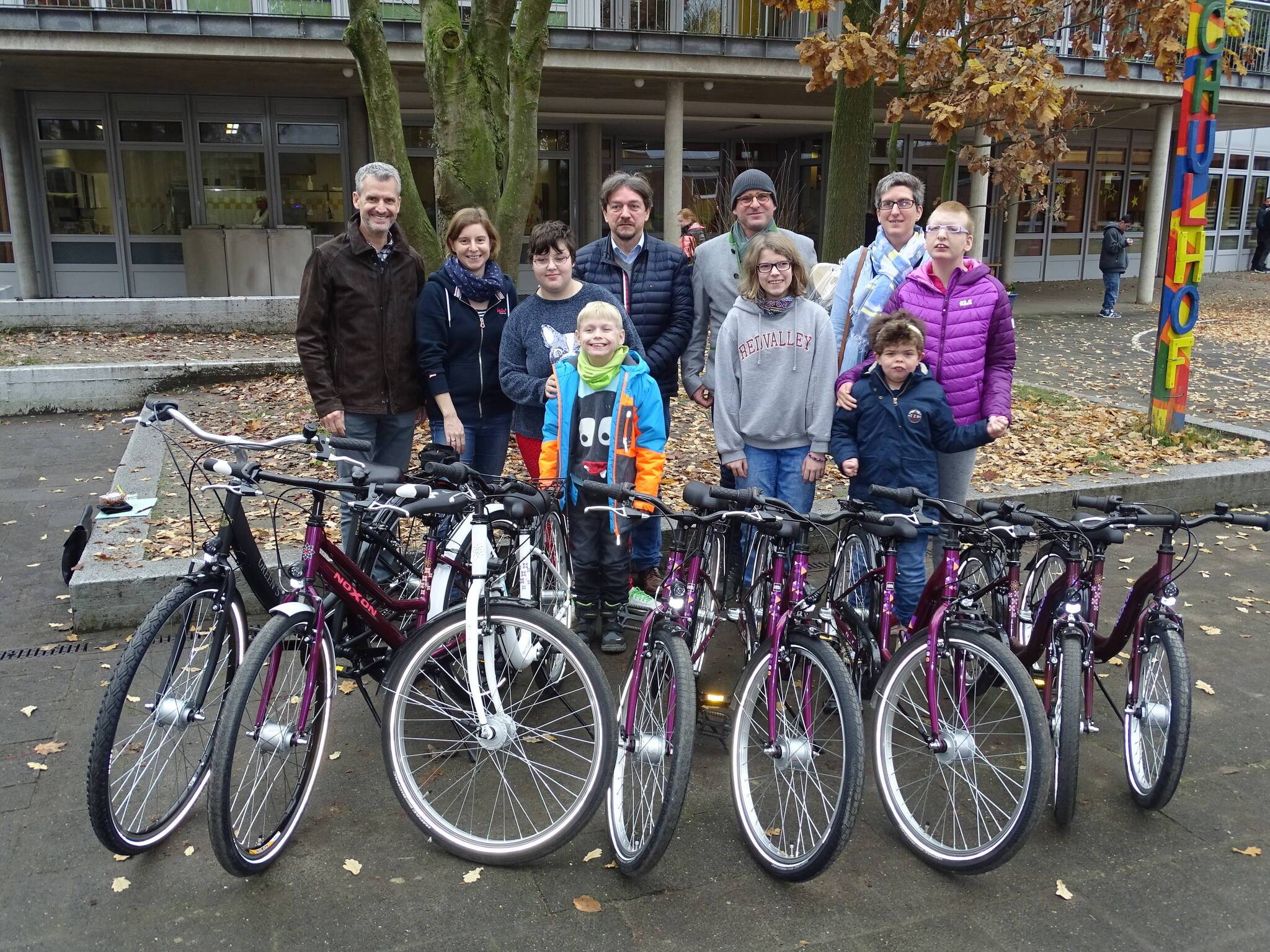  Verkehrsgerechtes Fahrradfahren – das steht in der Franziskusschule in Süchteln auf dem Stundenplan. 