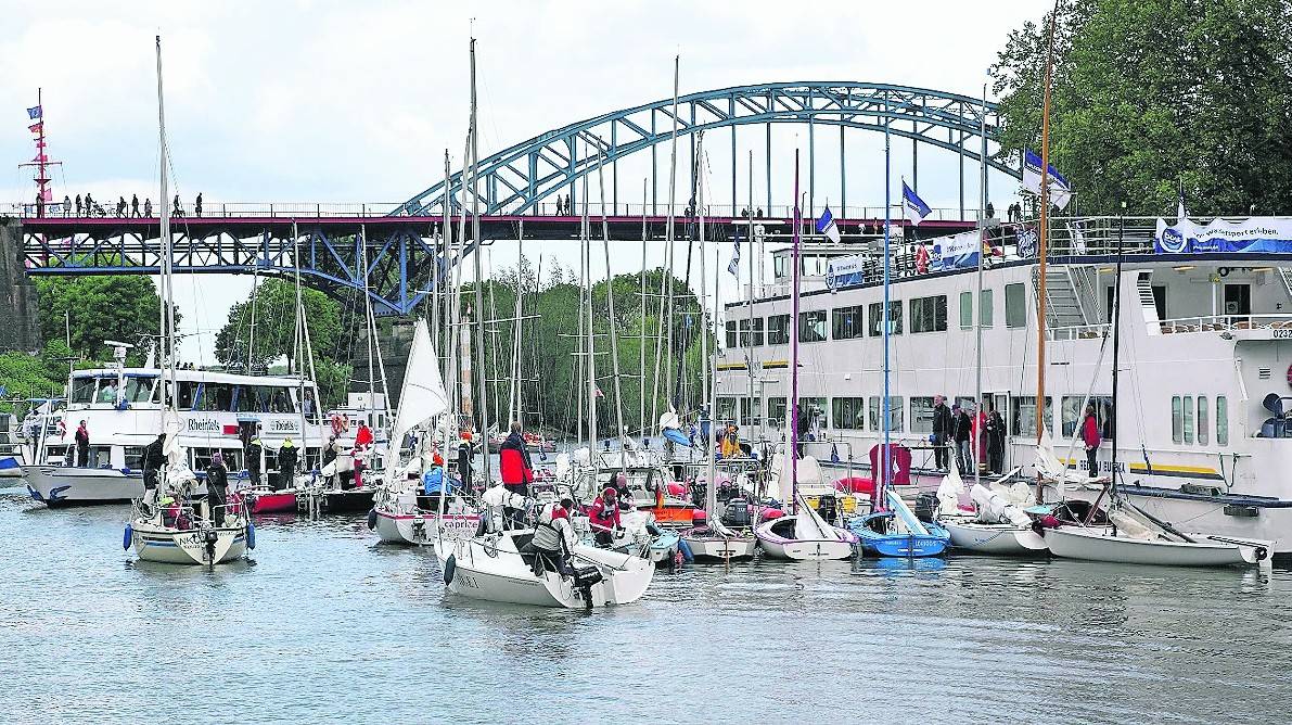 Im Eisenbahnbassin heute. Der Ruhrorter Yachtclub feiert auch im Jahrbuch 202 sein 100-jähriges Bestehen.