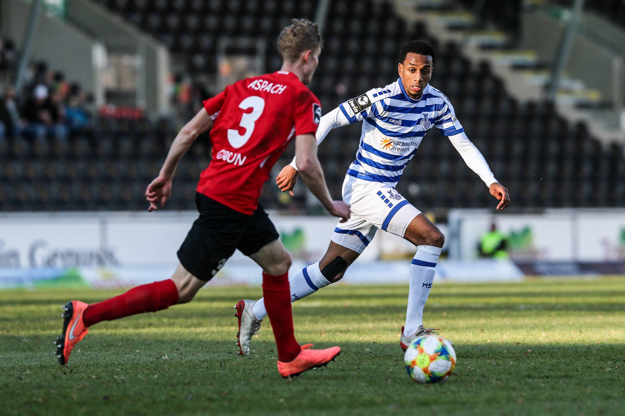  Yassin Ben Balla und der MSV mussten sich in Großaspach mit einem 1:1-Remis zufrieden geben.  