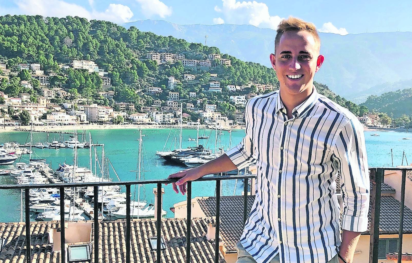 Florian Haupts in dem kleinen Küstenort Port de Sóller an der Nordküste von Mallorca.