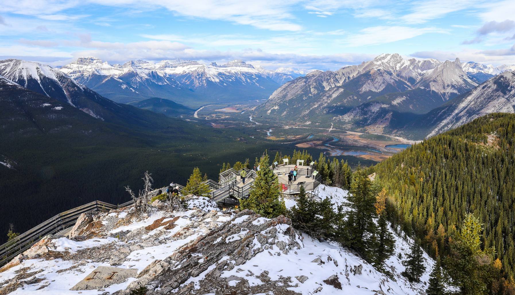  Das beeindruckende Panorama der Rocky Mountains. 