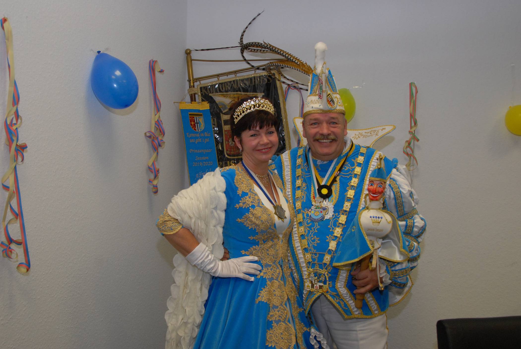 Mareike I. und Alfred I.regieren in der Grafschaft 2019/2020.