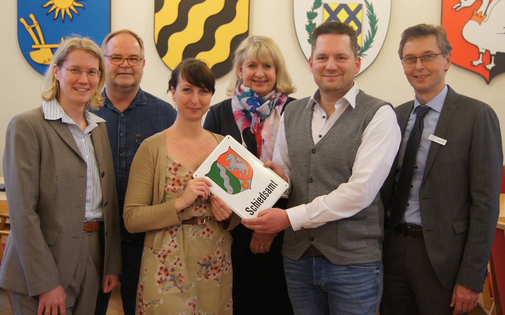 Feierstunde für die Schiedsleute (v.l.): Schiedsfrau