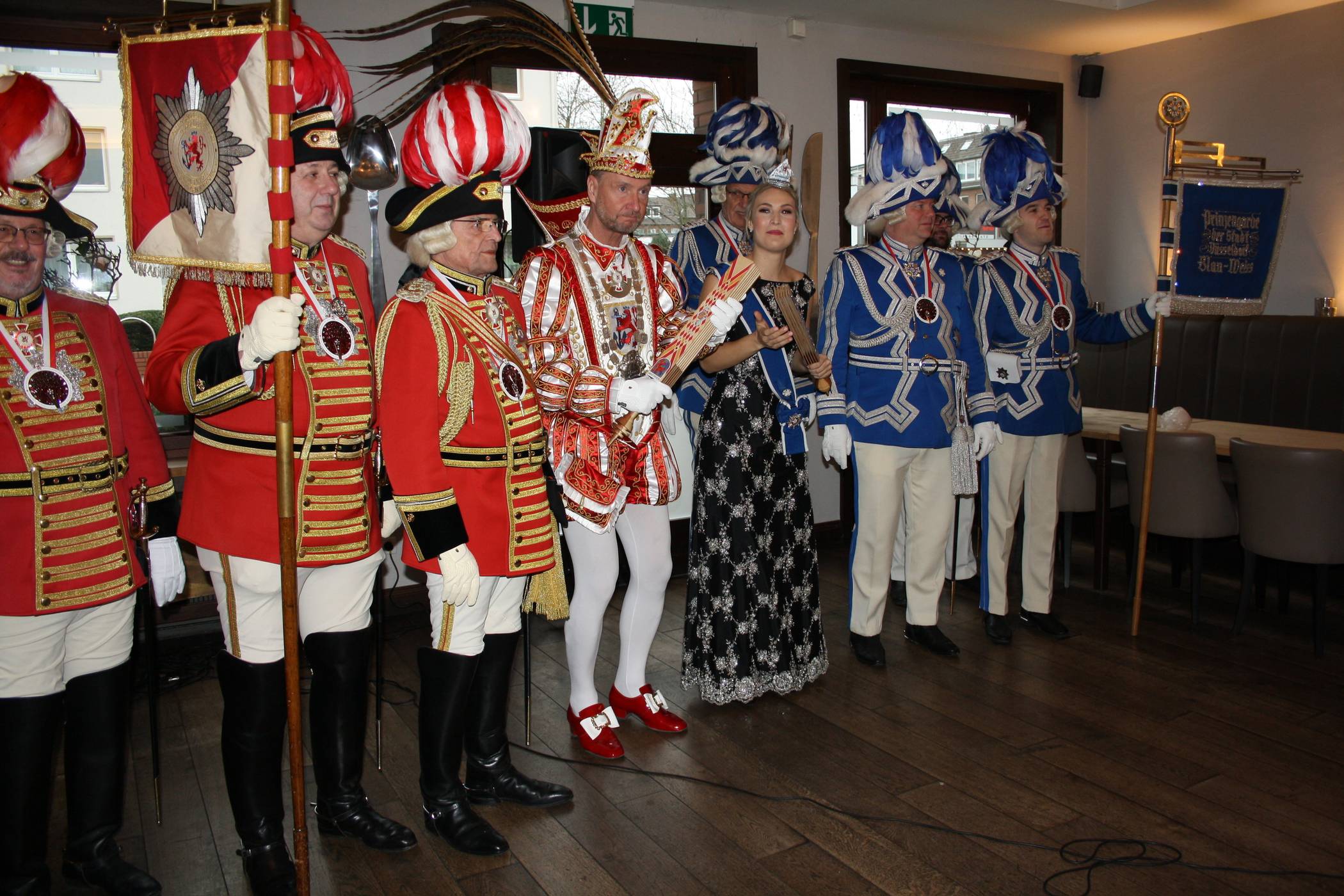 Auch das Düsseldorfer Prinzenpaar ist regelmäßig zu Gast beim Senatorenfrühschoppen der Büdericher Heinzelmännchen.