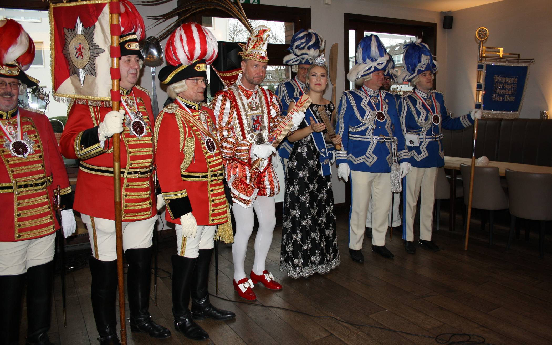 Auch das Düsseldorfer Prinzenpaar ist regelmäßig zu Gast beim Senatorenfrühschoppen der Büdericher Heinzelmännchen.