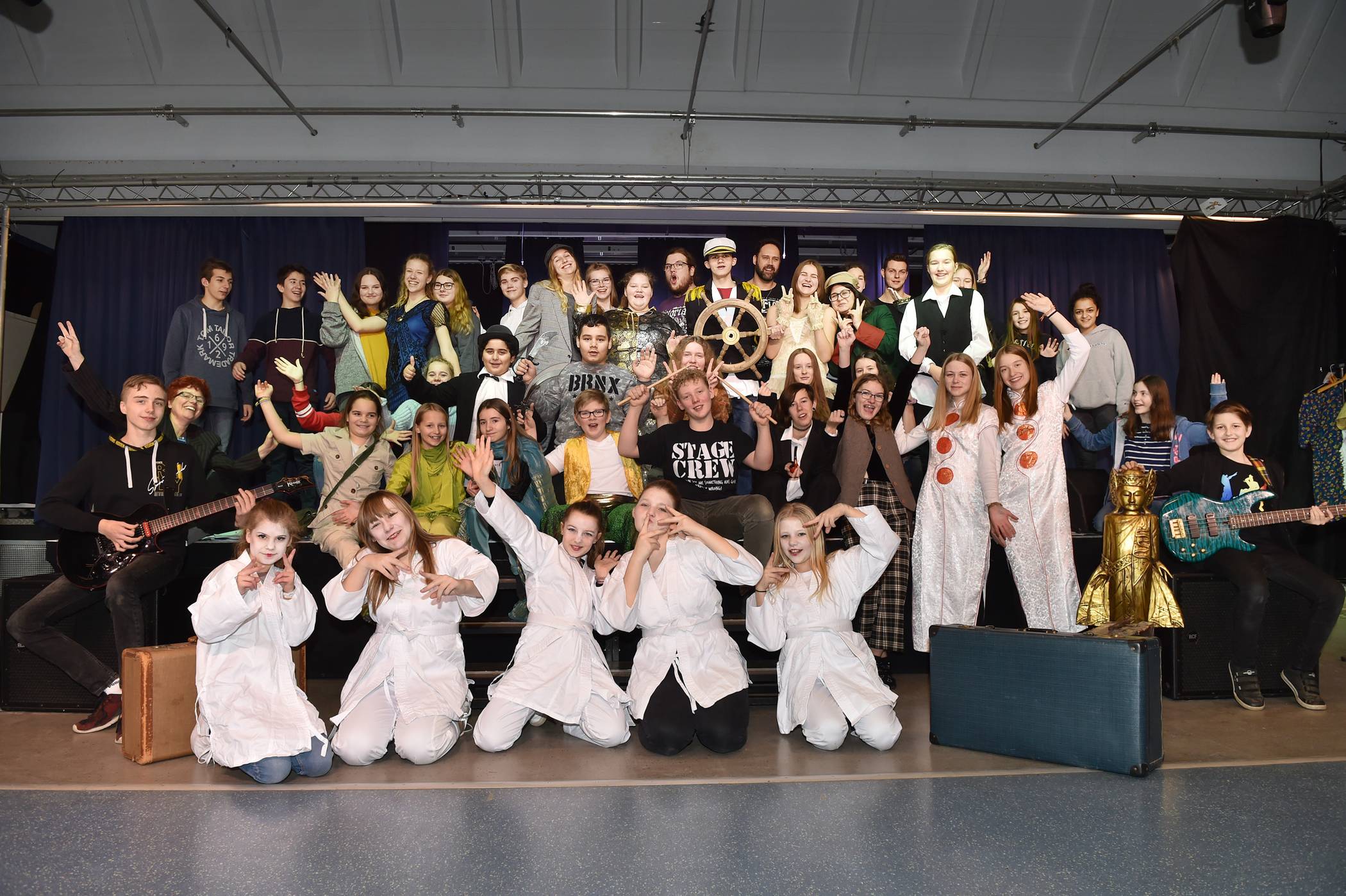  Viel Spaß hatten die Schüler der Robert-Schuman-Europaschule bei den Proben für das neue Musical am vergangenen Wochenende. 