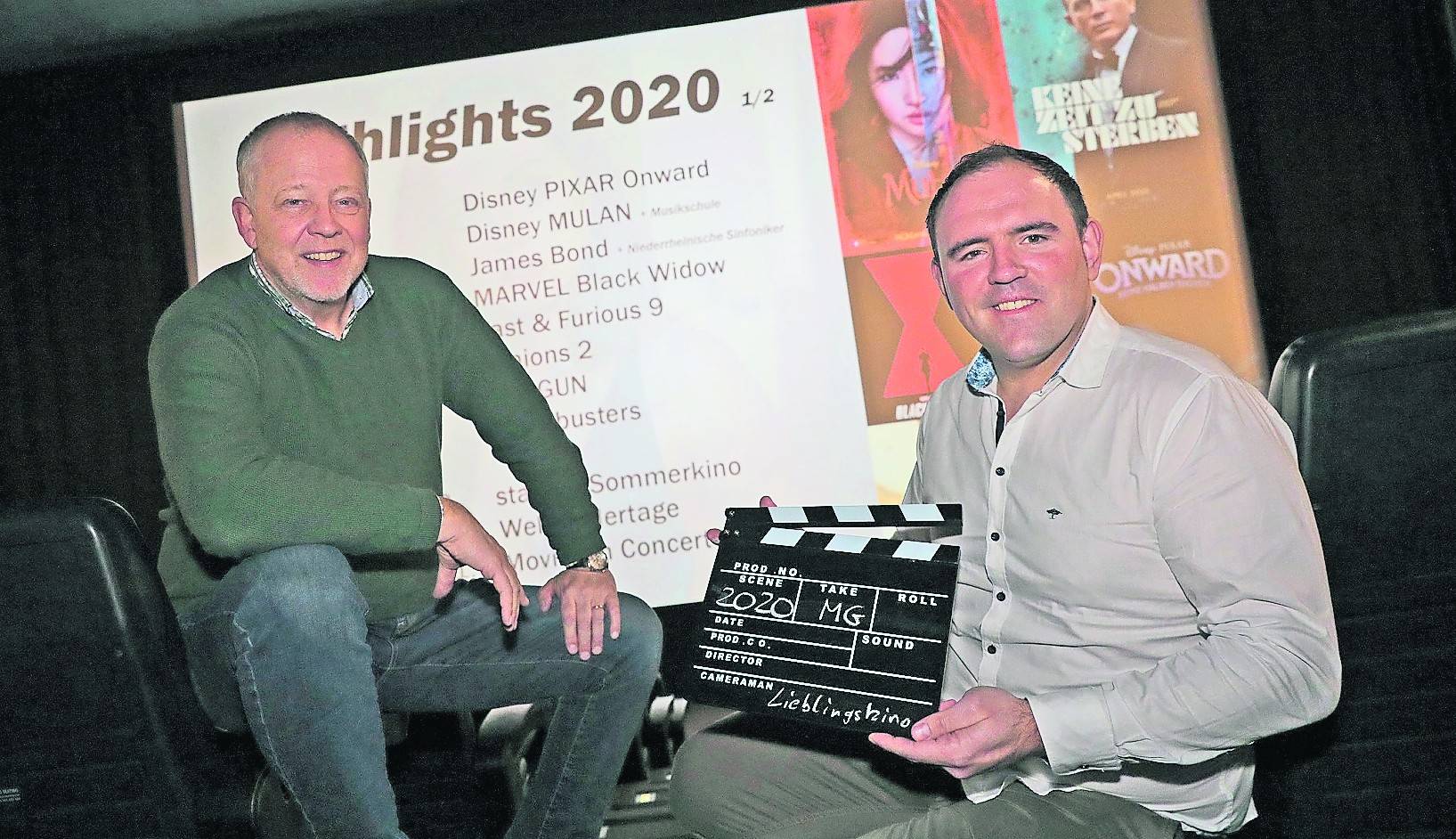 Frank Janssen und Markus Brinkmann vom Comet Cine Center stellten in dieser Woche die größten Filme und die Veranstaltungshöhepunkte des Jahres 2020 vor.