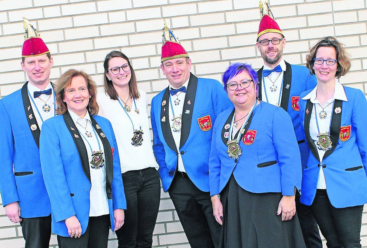 Der Vorstand der Löther Rieser (von links): Alexander Büschkes, Renate Bein (Vorsitzende), Simone Willkom, Thomas Schrörs, Pamela Gommans, Stefan Kox und Sarah Kox.