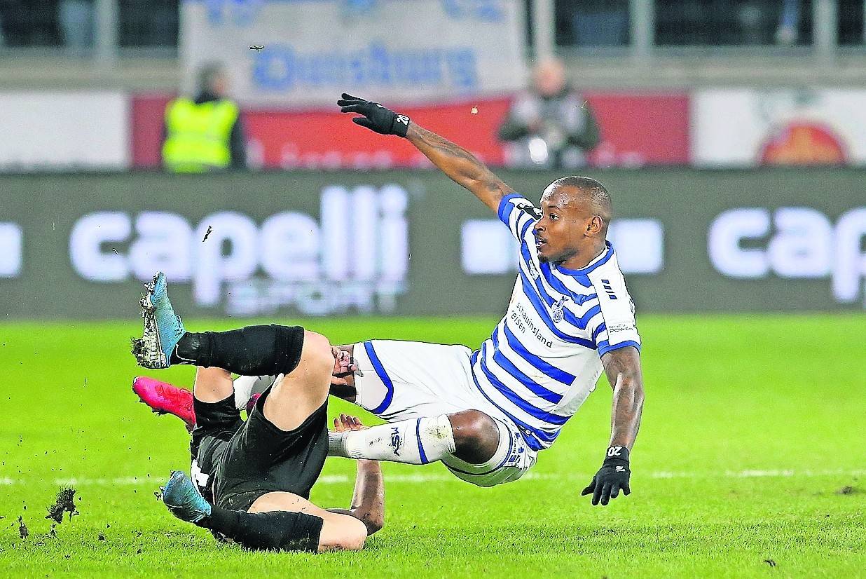 Für Leroy Mickels war diesmal nichts zu holen gegen die tief stehende Abwehr der Gäste.