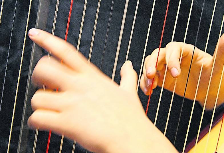 Erfolg an der Harfe.