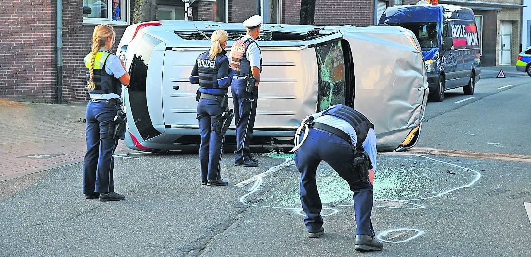 In Mönchengladbach hat es letztes Jahr über 9<nbsp code="8201"/>000 mal gekracht – wie hier am 12. Juli. Das ist weniger als 2018.