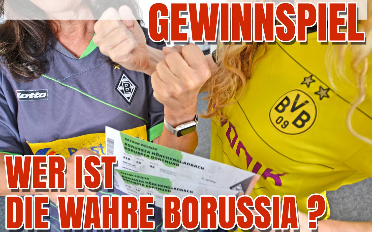 Gewinnspiel Borussia Dortmund und Borussia Mönchengladbach