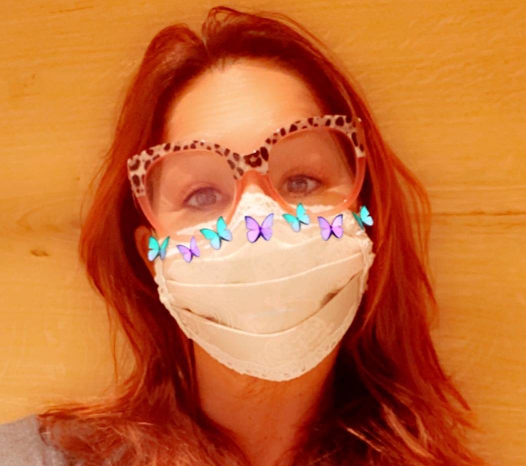 Andrea Berg mit einem selbst hergestellten