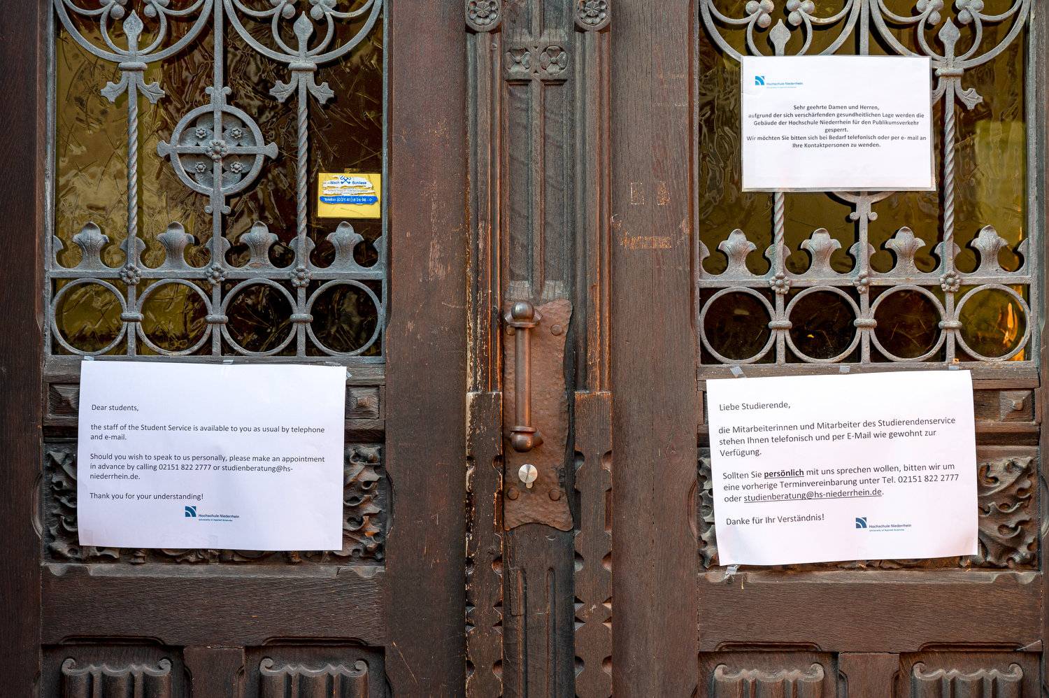  Die Hochschulgebäude bleiben geschlossen, das Sommersemester an der Hochschule Niederrhein startet zunächst digital. 