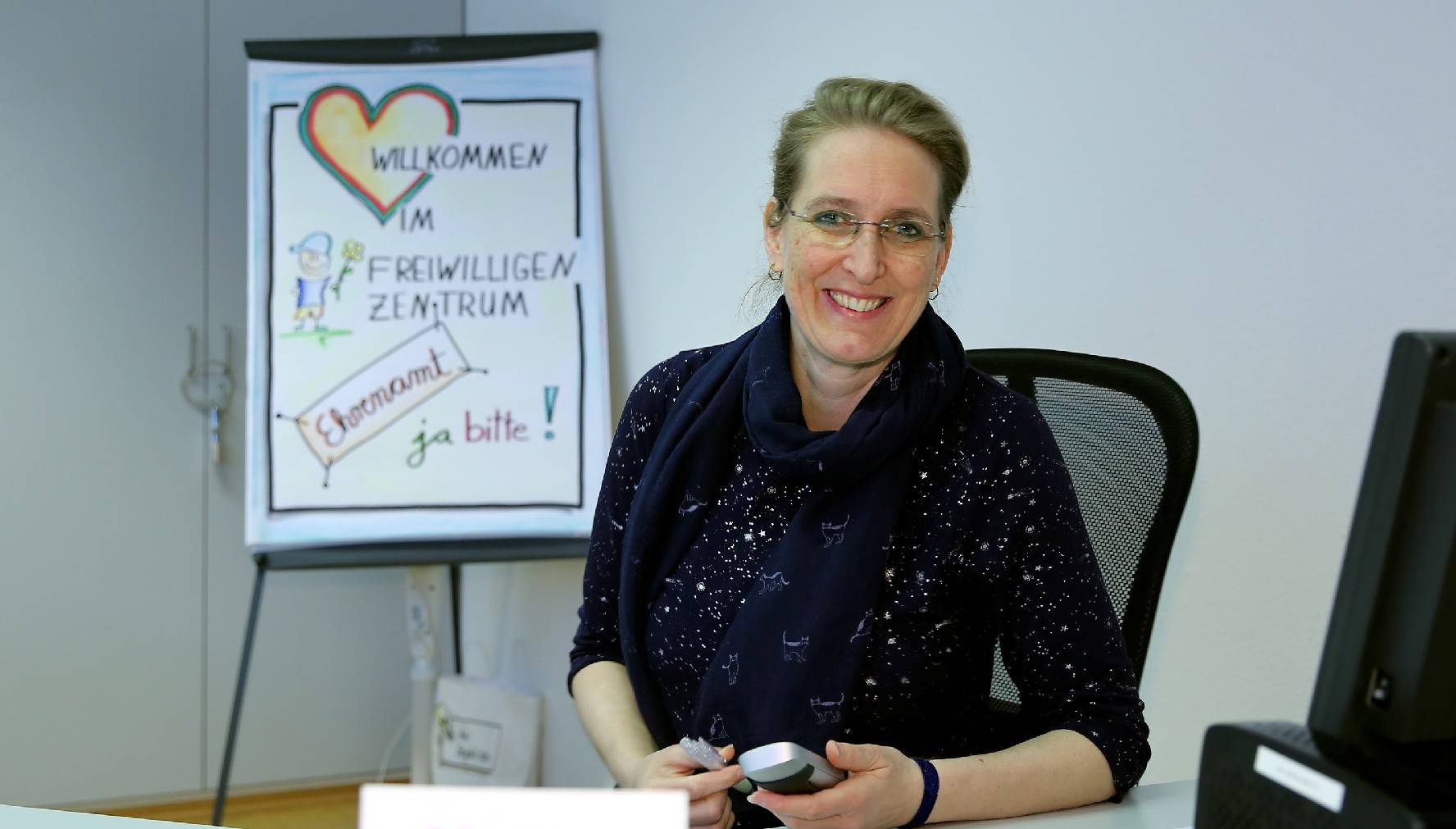 Regina Roick leitet das Freiwilligen Zentrum der Caritas in Rheydt.