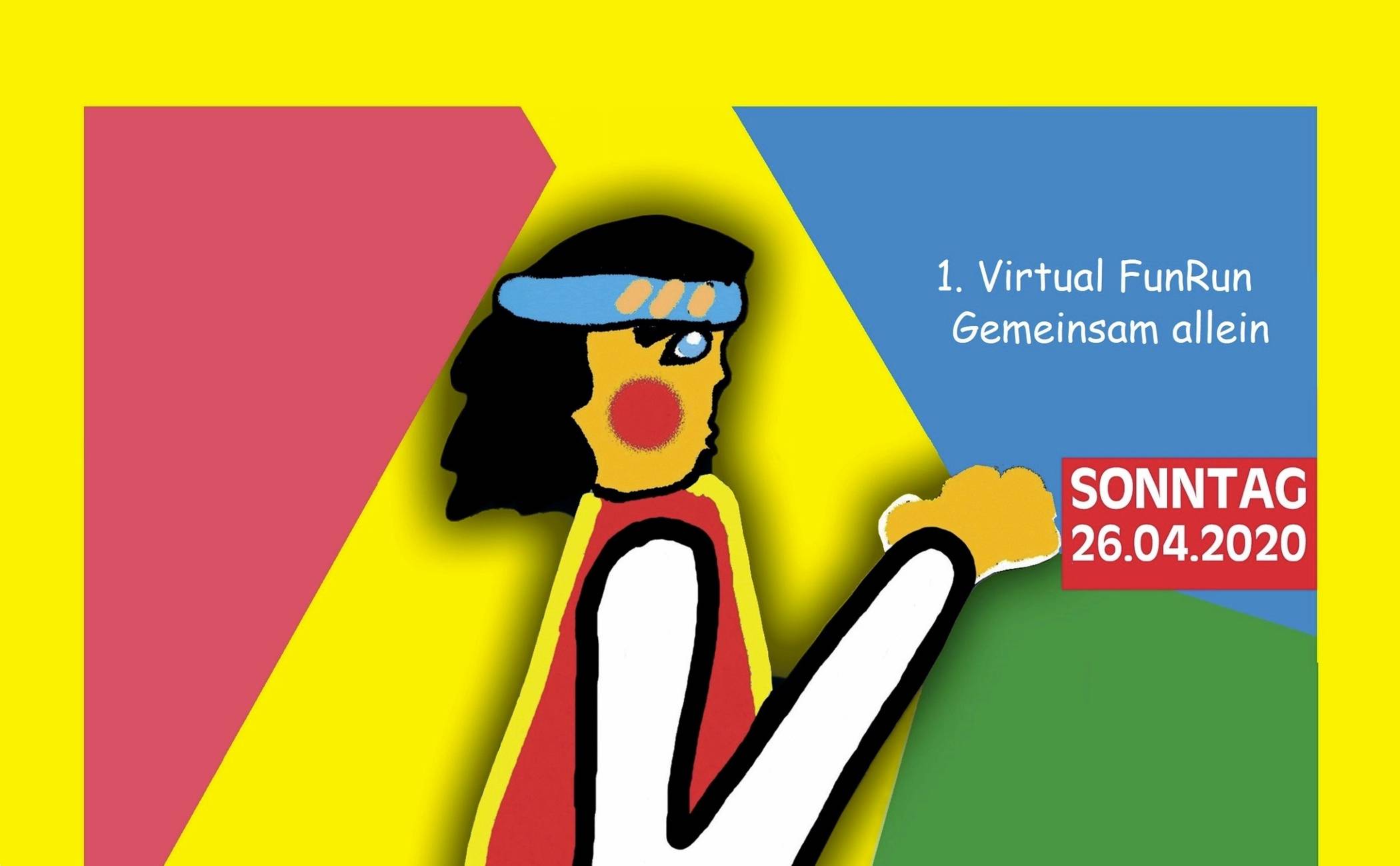 Als Virtual FunRun soll der Korschenbroicher Citylauf am 26. April über die Bühne gehen. Anmeldungen sind noch möglich.Grafik: Stadt Korschenbroich