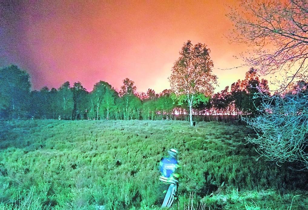 Im Grenzgebiet zu den Niederlanden brannte es lichterloh.