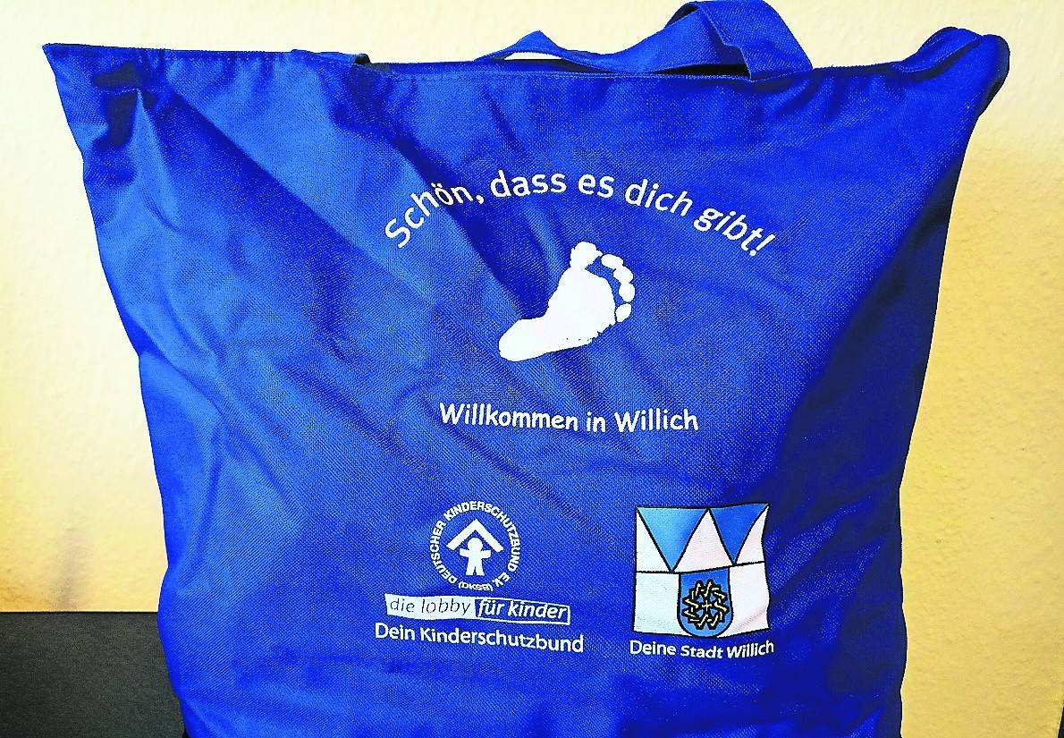  So sieht sie aus, die Babybegrüßungstasche mit vielen wichtigen Informationen. 