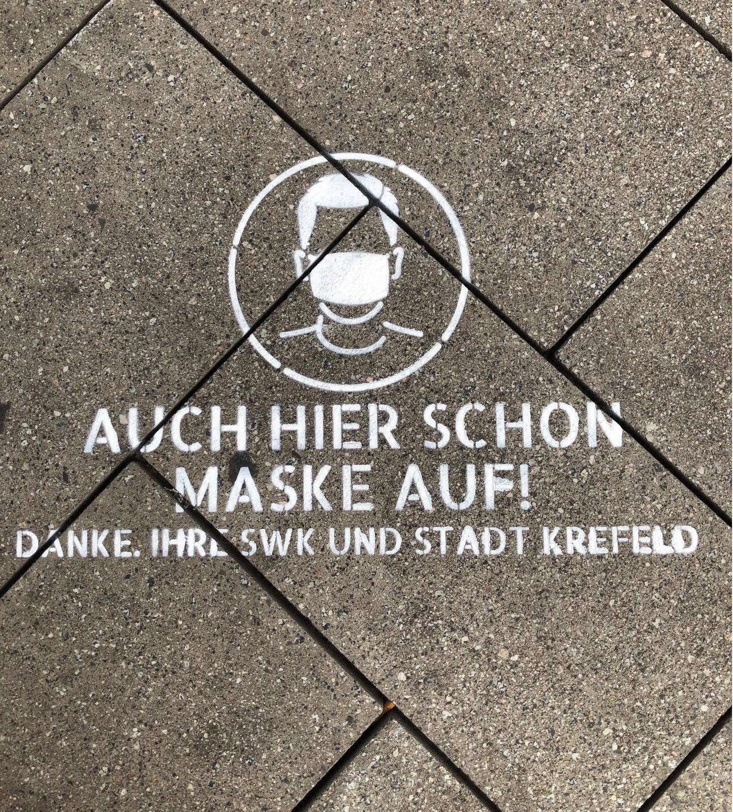 SWK wollen auf Haltestellen-Problematik hinweisen“: „Achtung, Maske auf!“ 