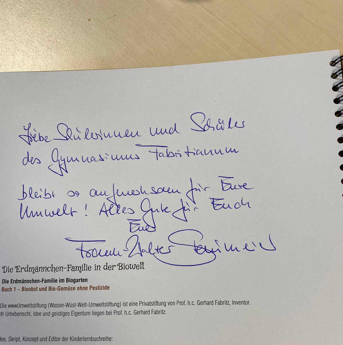 Signatur des Bundespräsidenten.&#x21e5;Foto: Fabritianum