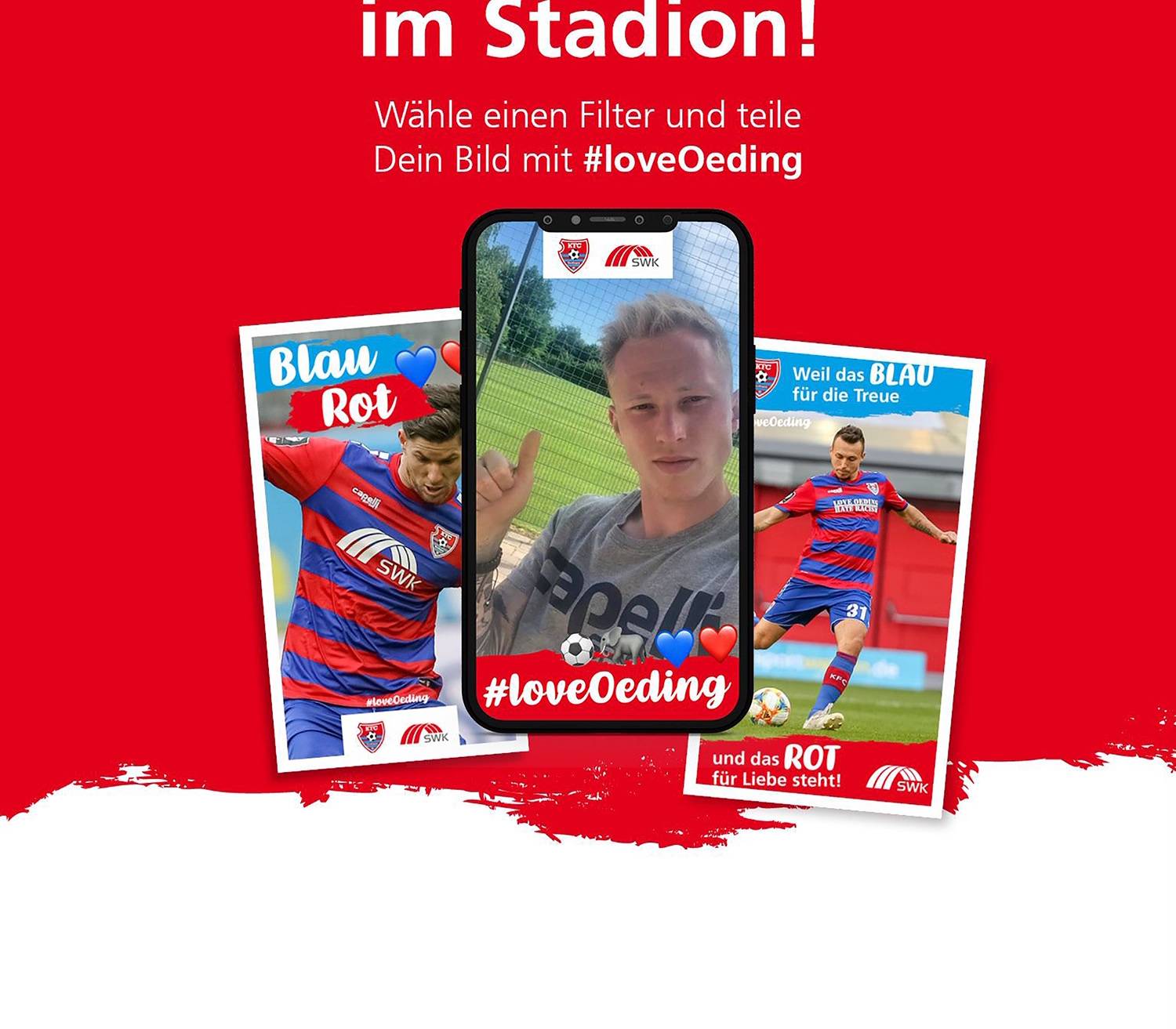 #loveOeding: Dein Foto live im Stadion