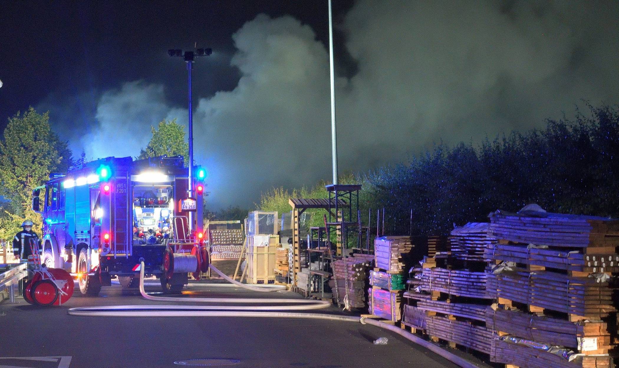  Die Einsatzstelle am Baumarkt an der Kölnischen Straße. 