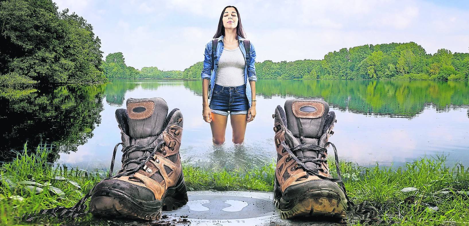 Für den Trendsport Wandern bieten die Naturschutzgebiete beste Möglichkeiten.