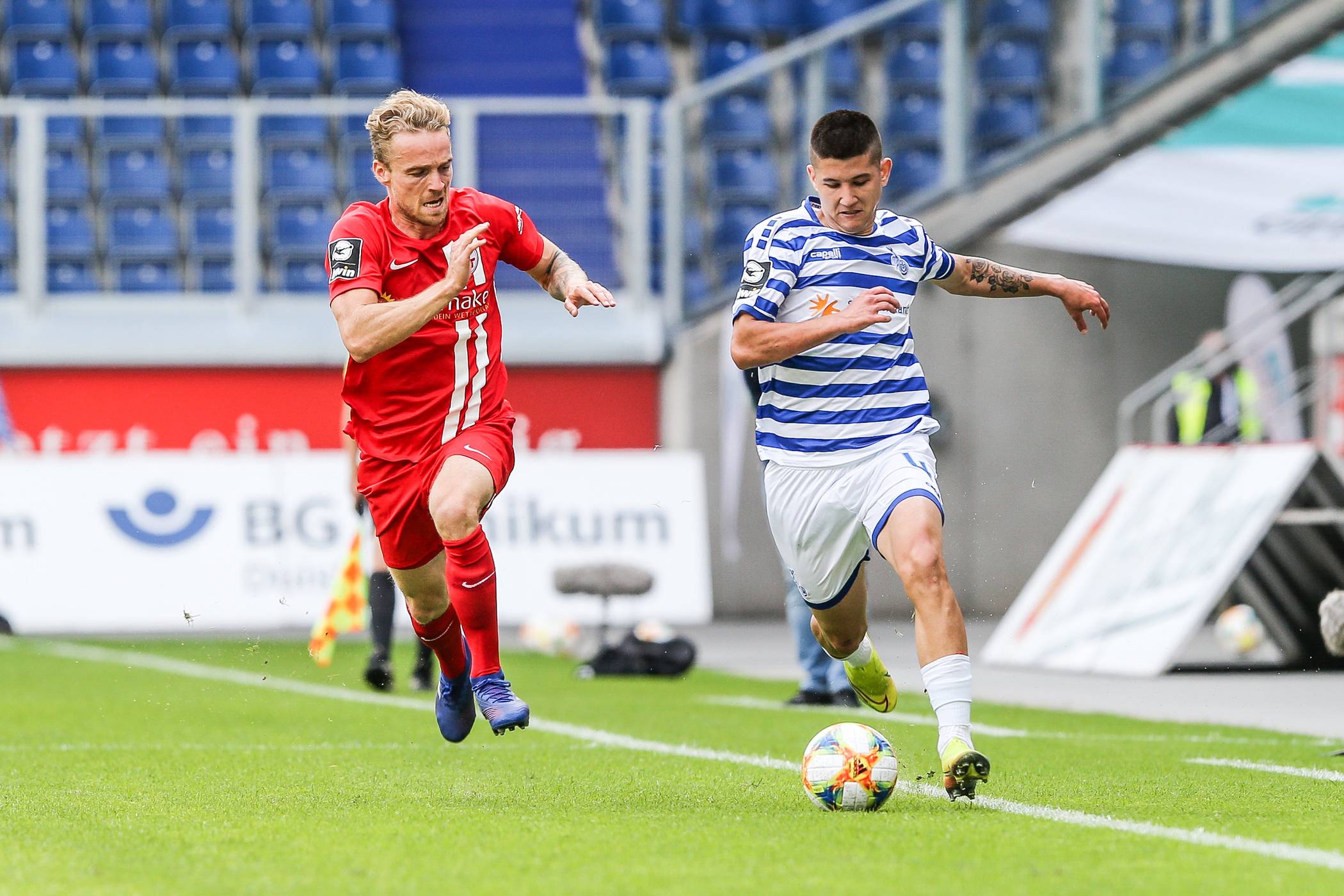 Darius Ghindovean feierte sein Debüt für den MSV Duisburg in der 3. Liga 