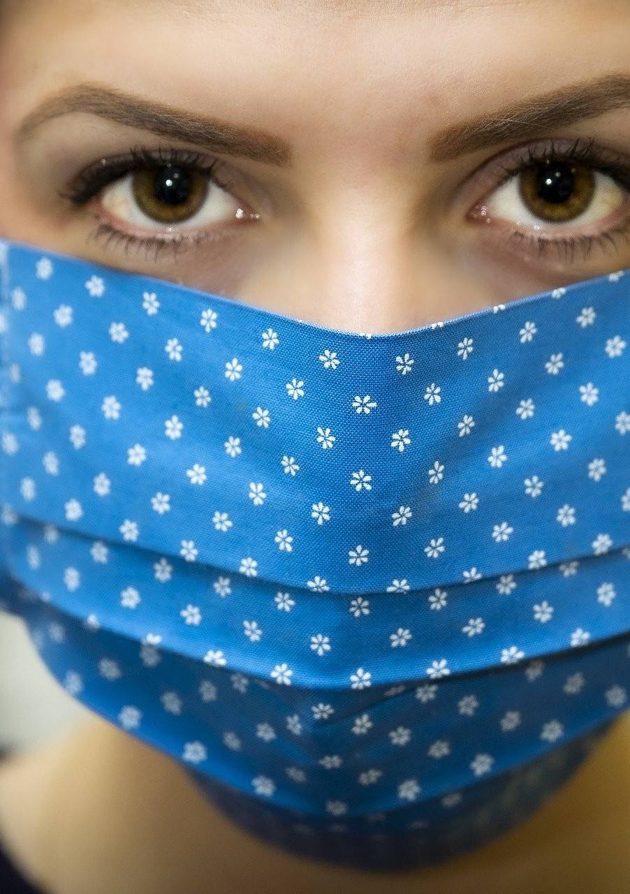 Wichtig: die Maske.	     Foto: Archiv