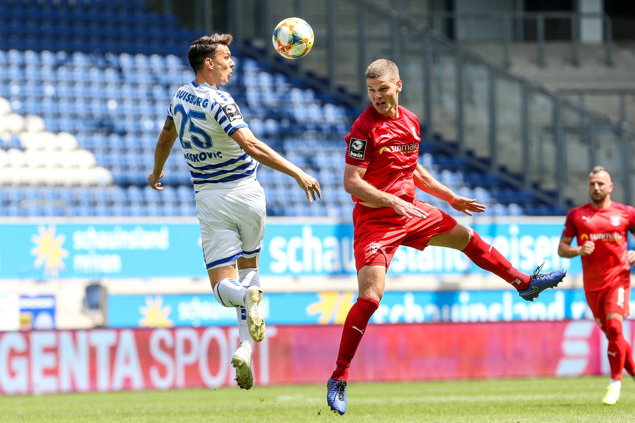  Petar Sliskovic erzielte den 1:2-Anschlusstreffer für den MSV, tauchte aber in der zweiten Halbzeit weitestgehend ab.  